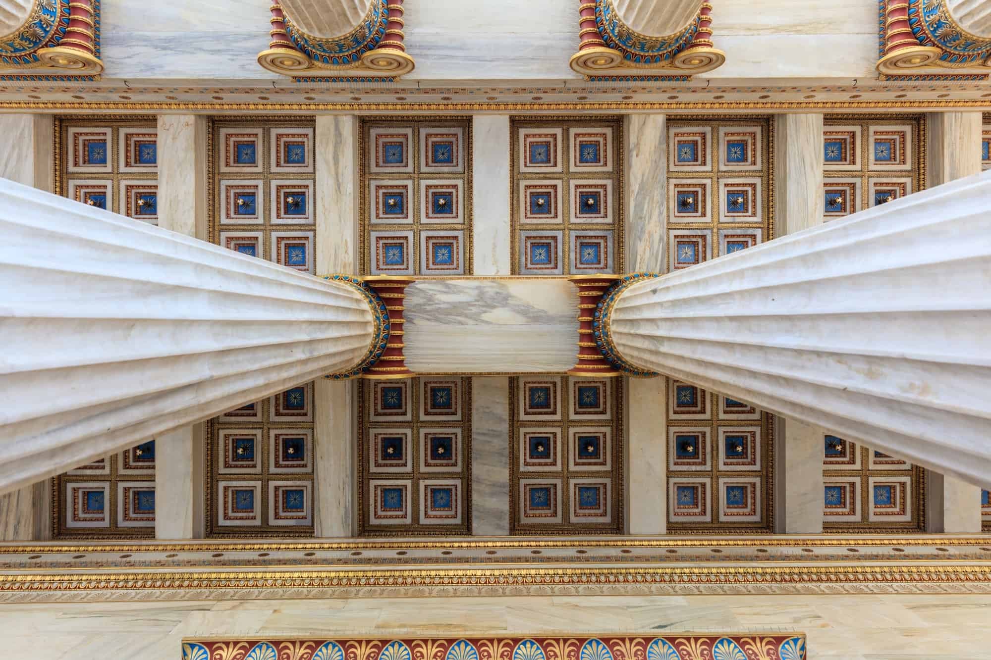Athens Academy ceiling detail